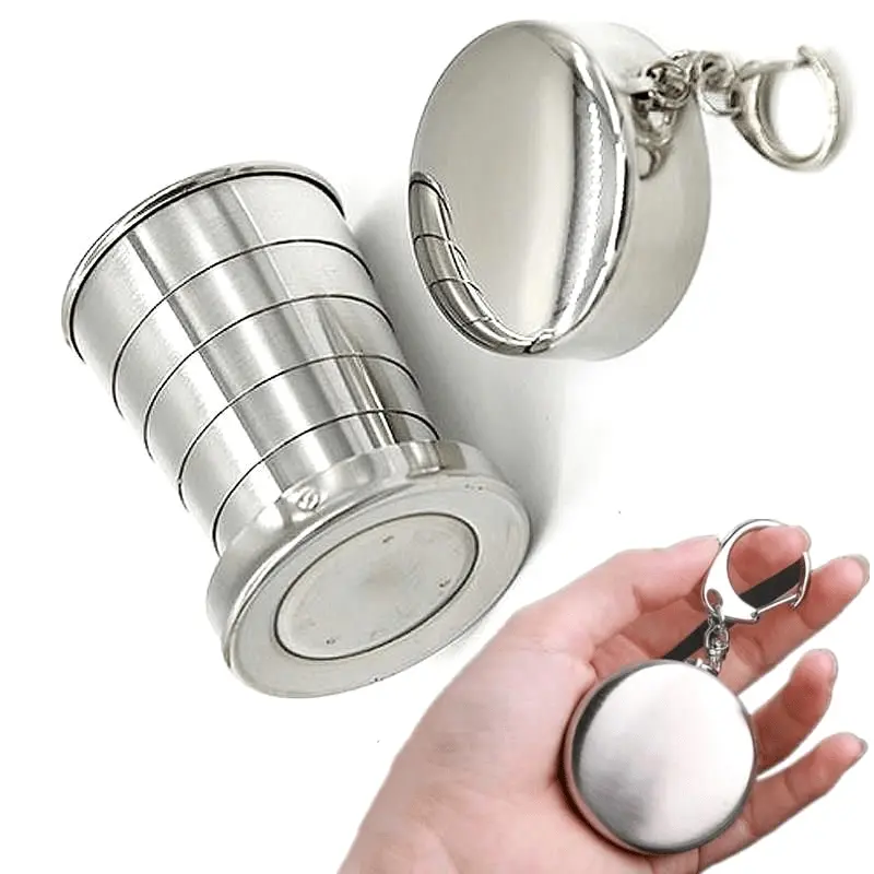 1pc 75/150/250ML Folding Cup Camping Cookware Retractable Cup Outdoor accessories Teacups Teaware Camp Utensils Tableware Folded Cup