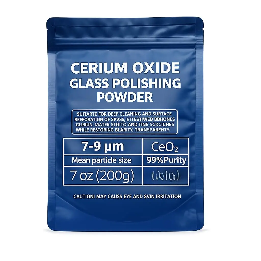 7oz (200g) 99% Cerium Oxide Glass Polishing  (7-9 ) - Removes: Oil Films, Water Spots, Swirl Marks, Wiper Streaks, Removes Fine  & Deep-Cleans Glass Surfaces.
