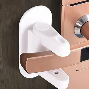 Childproof Door Lever Lock 2-Pack, Prevents Toddlers & Pets, Babyproofing Door Handle Lock, Durable Abs Material, Easy Installation
