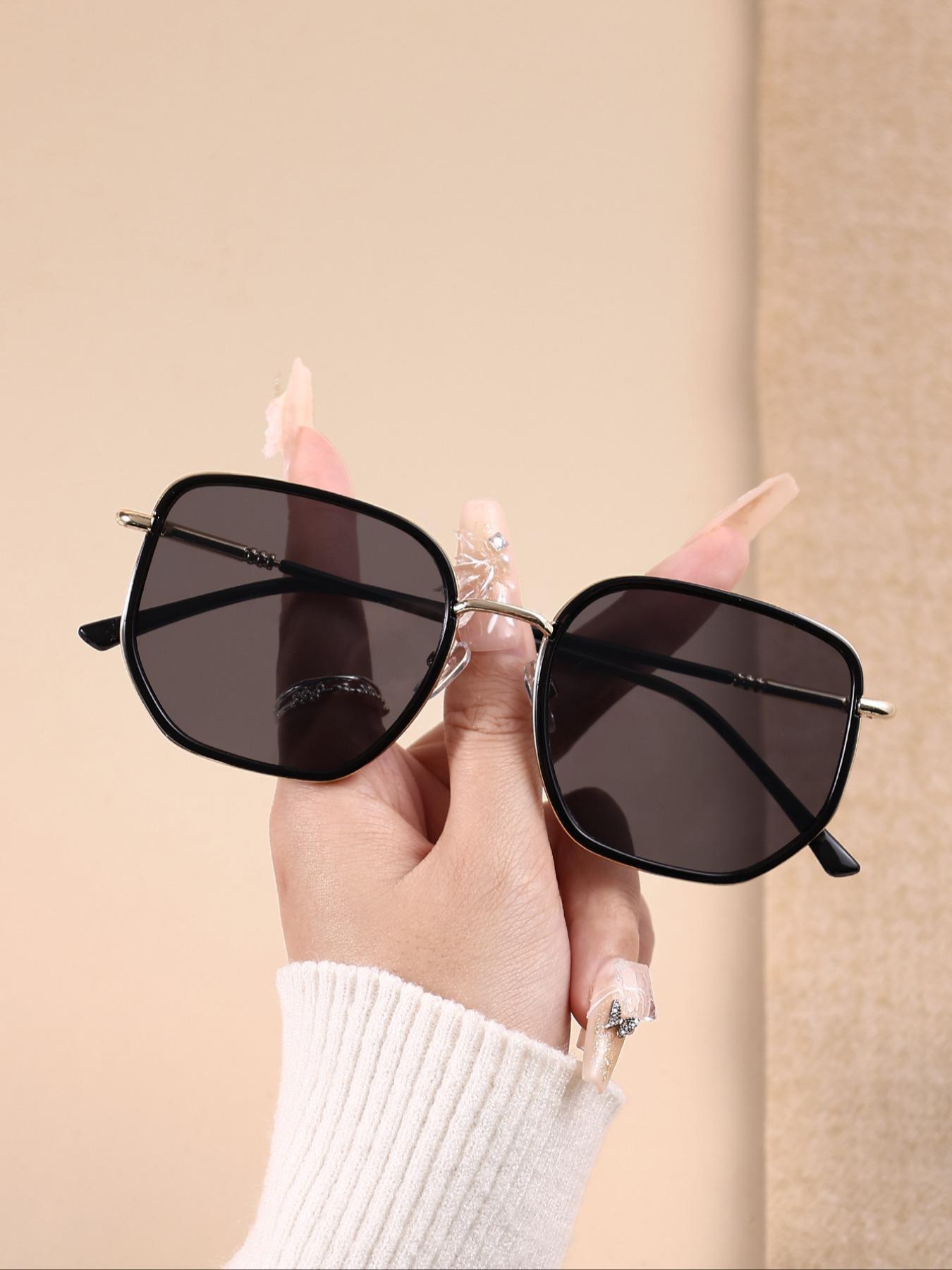 Unisex's Vintage Tinted Lens Sunglasses, Retro Outdoor Sports Sunglasses, Fashionable Sunglasses for Everyday Use, Trendy Casual Sunglasses