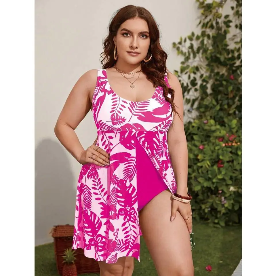 Yesfashion Limited-time Clearance Sale Women's One Piece Swimsuit, Plus Size Backless Swimwear with Flattering Fit, High Stretch Bikini Bathing Suit, Elegant Ruched Beachwear for Summer Vacation Pool Party