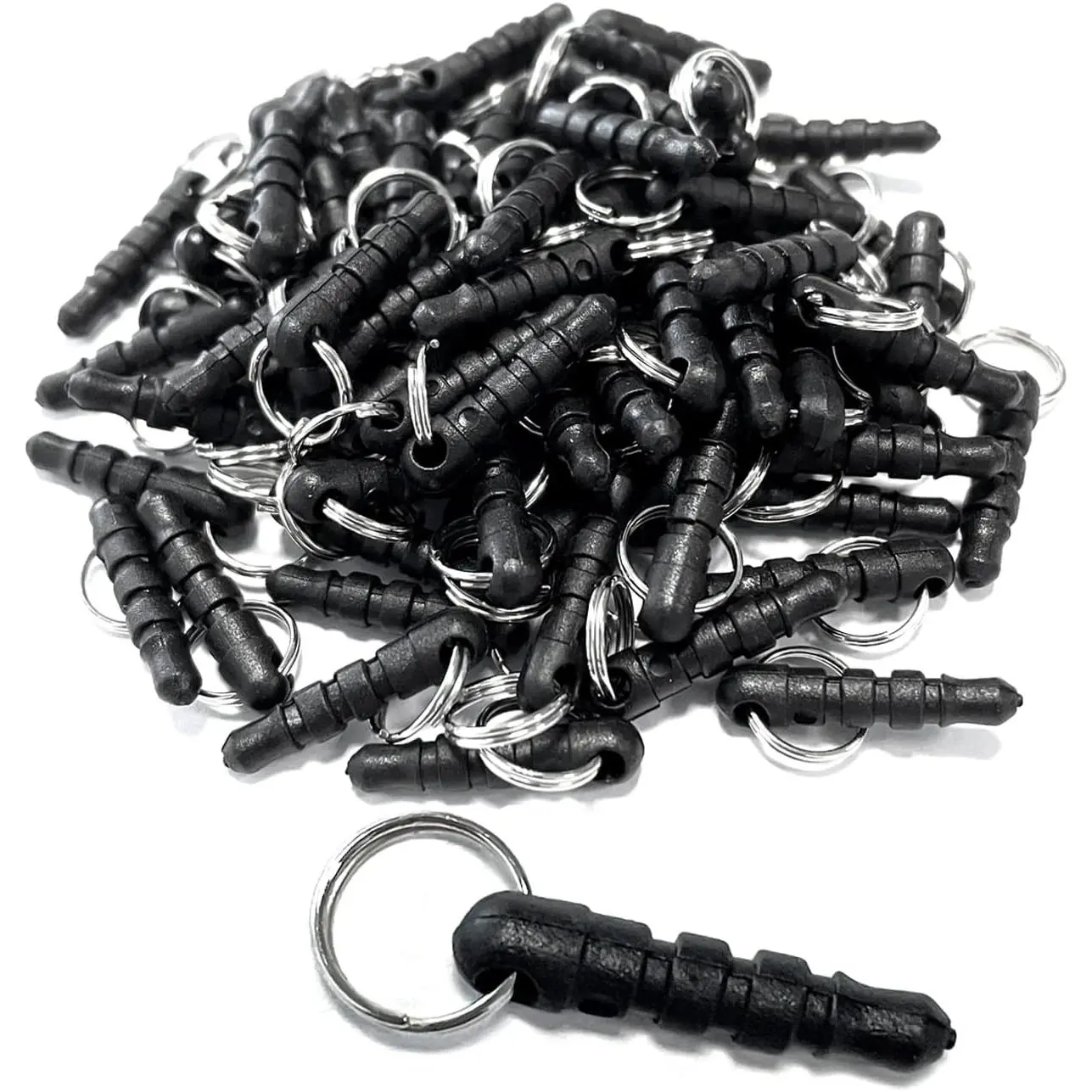 150 count Cell Phone Charm Dust Plugs, 3.5mm Anti-Dust Headphone Jack Caps with Hole and Ring,  Earphone Port Protector for /iPad/Galaxy/ Smartphones