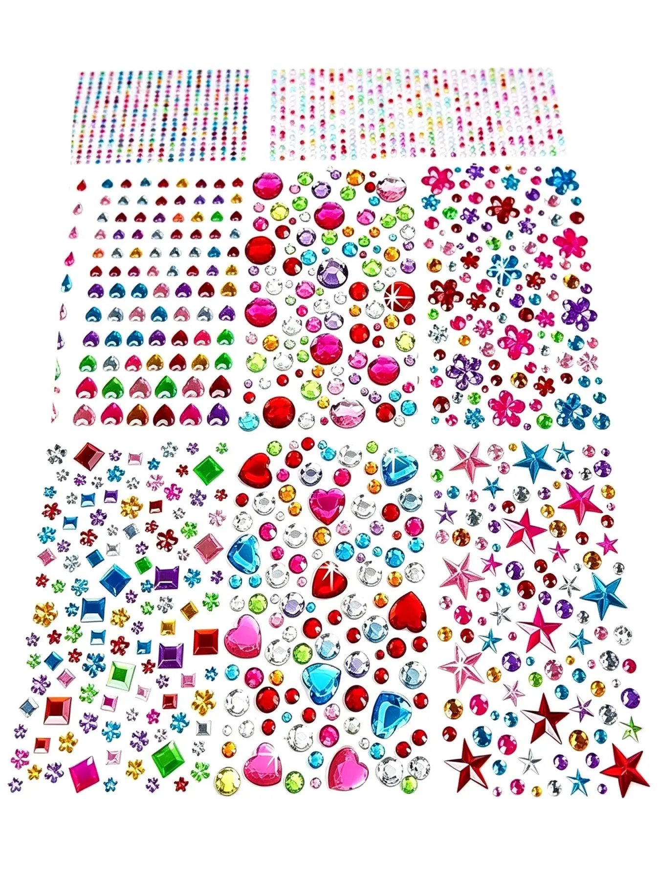 3228pcs Bedazzling Kit Gemstone Stickers, Bedazzler Gems Self-Adhesive Rhinestone Gems, Bedazzle Decorative Jewelry Accessories, DIY Craft Supplies, Party Favors, Decoration