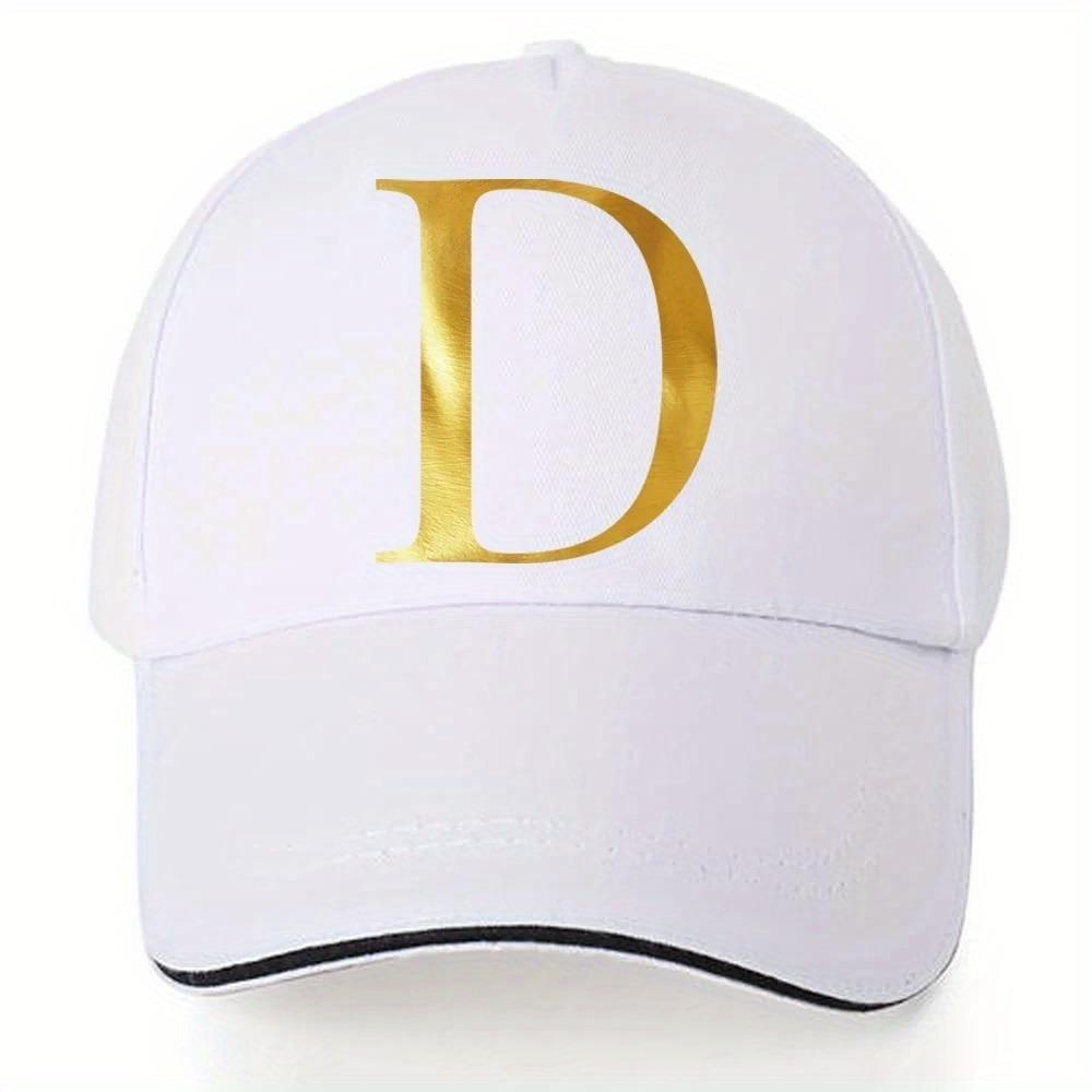 [Lightweight Baseball Cap] Lightweight Baseball Cap |   Adjustable Shoulder Strap, Breathable And Quick Drying - Customizable Golden Letter Design, Suitable for Outdoor Sports And Travel