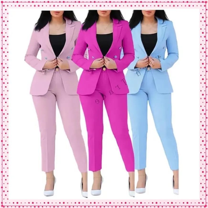 Manufacturers Business Suits for Women Fashion Slim Pants and Blazer Set Ladies Suits Office Wear Formal Suit Womenswear Comfort Minimalist Trouser Long Sleeve ?
