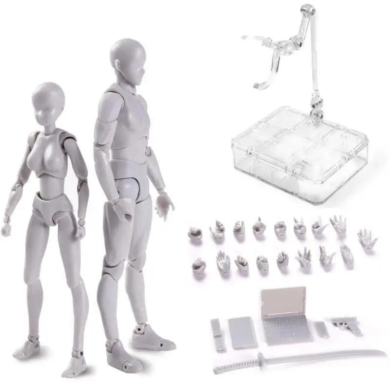 Sketch Draw figurines Male Female Movable Body Kun Body Chan Joint Pain Anime Figure Shf Action Figure Toy Model Draw Mannequin