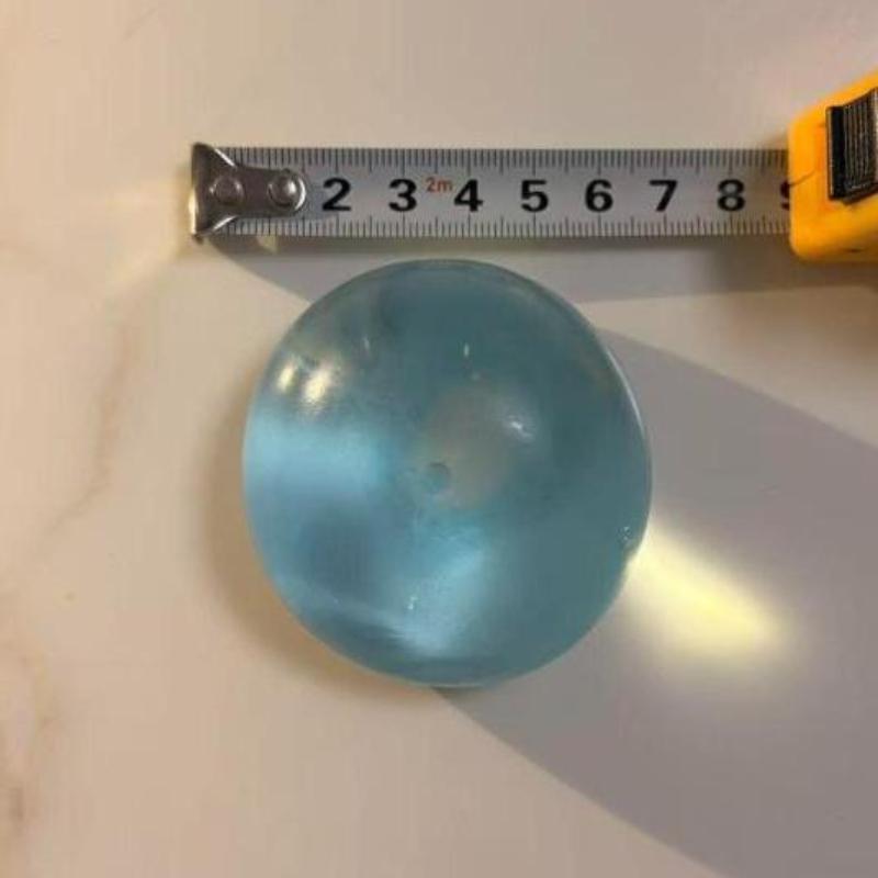 Soft Simulated Maltose Squishy Toy Blue Clear Decompression Sensory Anti-Stress Fidget