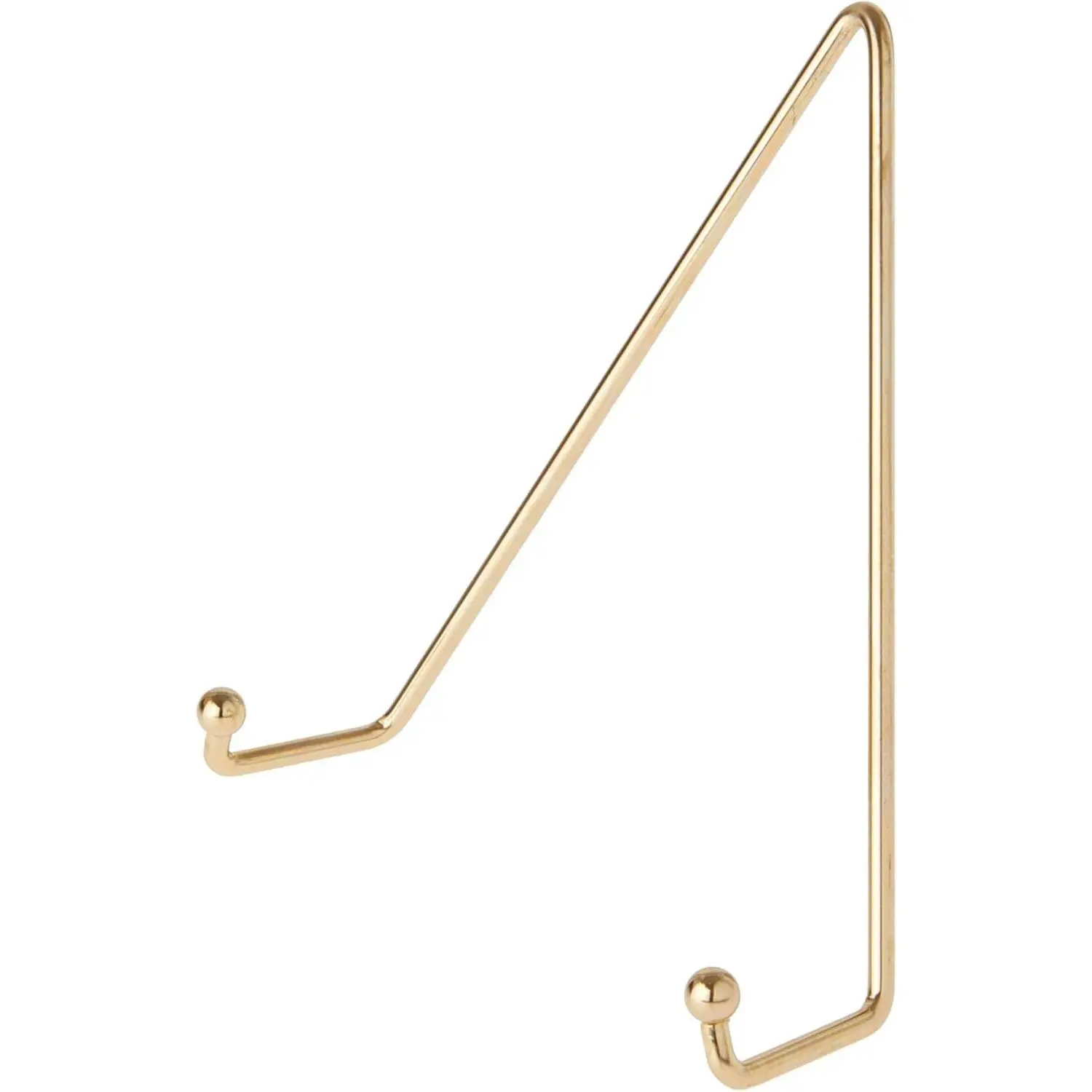 Shiny Gold-toned Wall Mountable Plate Hanger, 7.5" H x 6.25" W x 2.25" D (For Plates 8" - 10")