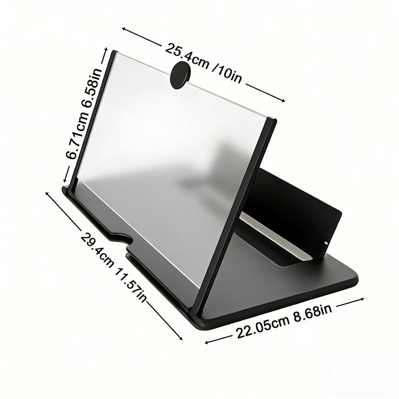 【10.3” Phone Screen Magnifier】HD 3D Screen Amplifier · Foldable Cell Phone Projector Stand for Movies, Gaming & Videos · Universal Smartphone Compatible 【10.3” Phone Screen Magnifier】HD 3D Screen Amplifier · Foldable Cell Phone Projector Stand for Movies, Gaming & Videos · Universal Smartphone Compatible
