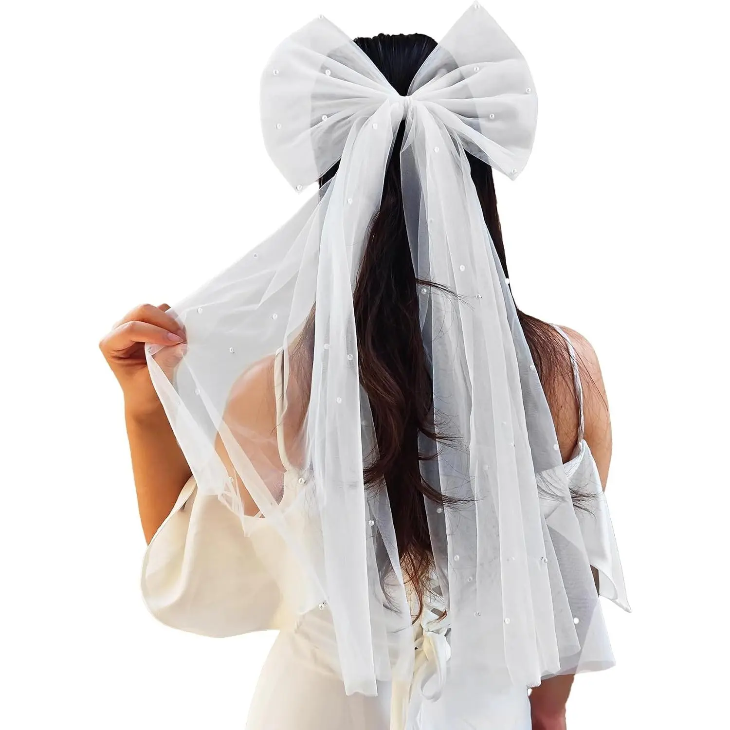 Bride To Be Sash and Bride Veil White for Bachelorette Party, Bach Party Favors Accessory, Bridal Vei and Sash Set