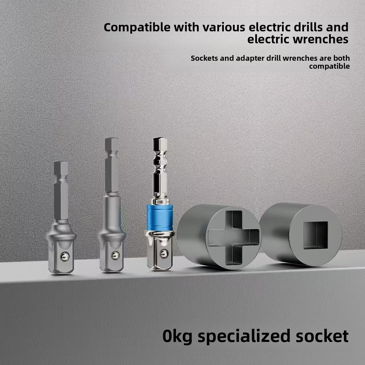 Labor-Saving Socket Wrench, High-Hardness Electric Wrench, Tire Removal Socket, Compatible with Flashlights basin spring clamp plier 14 in 1 3 tool sink m driver pipe quick release ratchet bathroom plumbing installatio hex knob design knuckle spreader