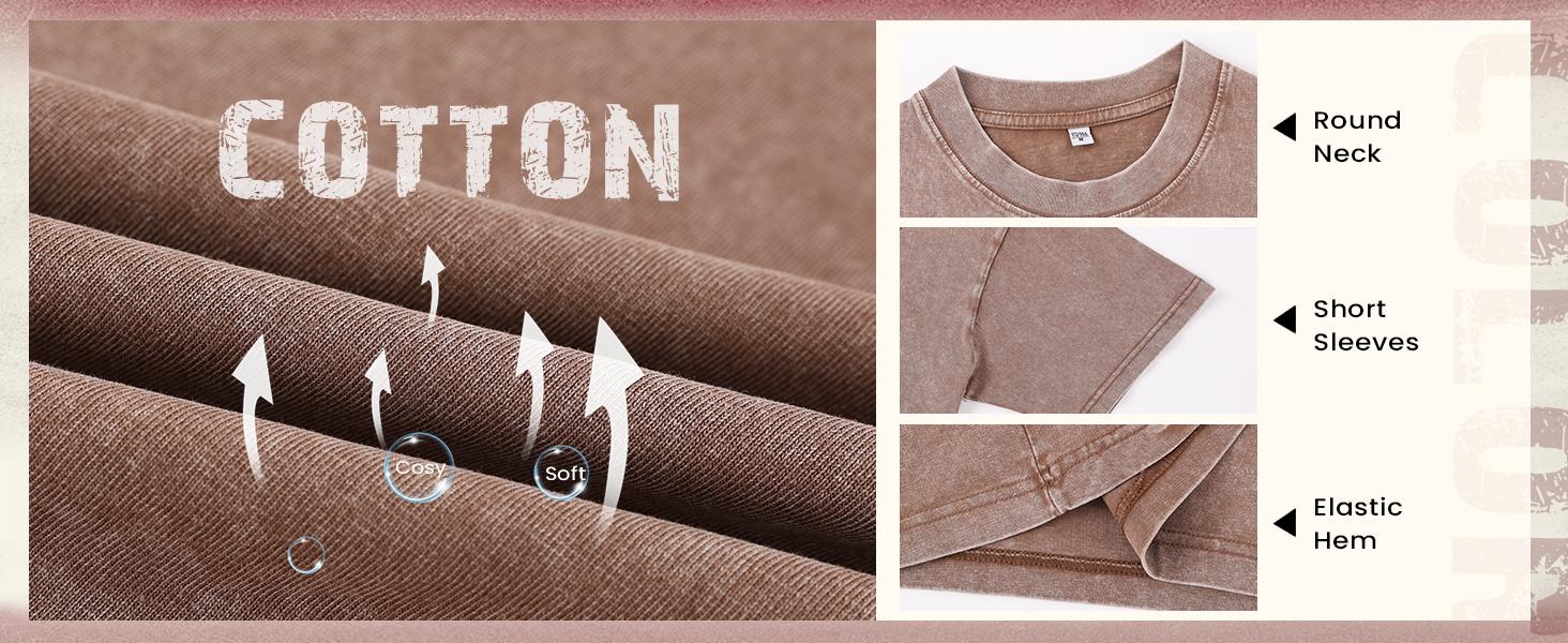 1/4 Pack Oversized Tshirts for Men Gym Vintage Heavyweight T Shirts Cotton Workout Acid Wash Baggy Tees Men's and women's T-shirts: Unisex cotton T-shirts: Unique gift T-shirts