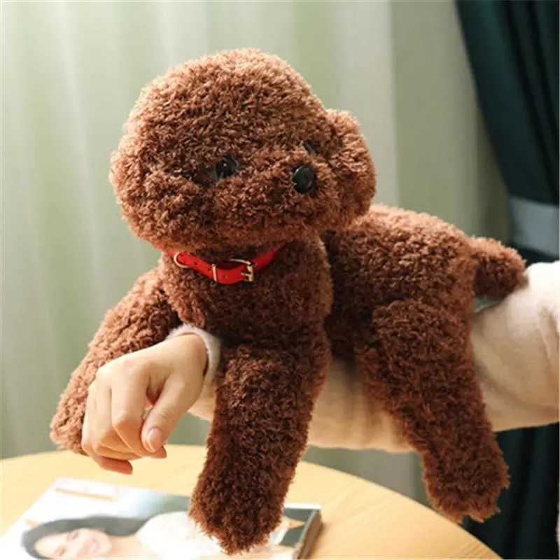 High Quality Soft Plush Teddy Dog Toy - Realistic Simulation Stuffed Puppy Doll, 28/48cm Lovely Birthday Gift for 0-3 Years Old Girls