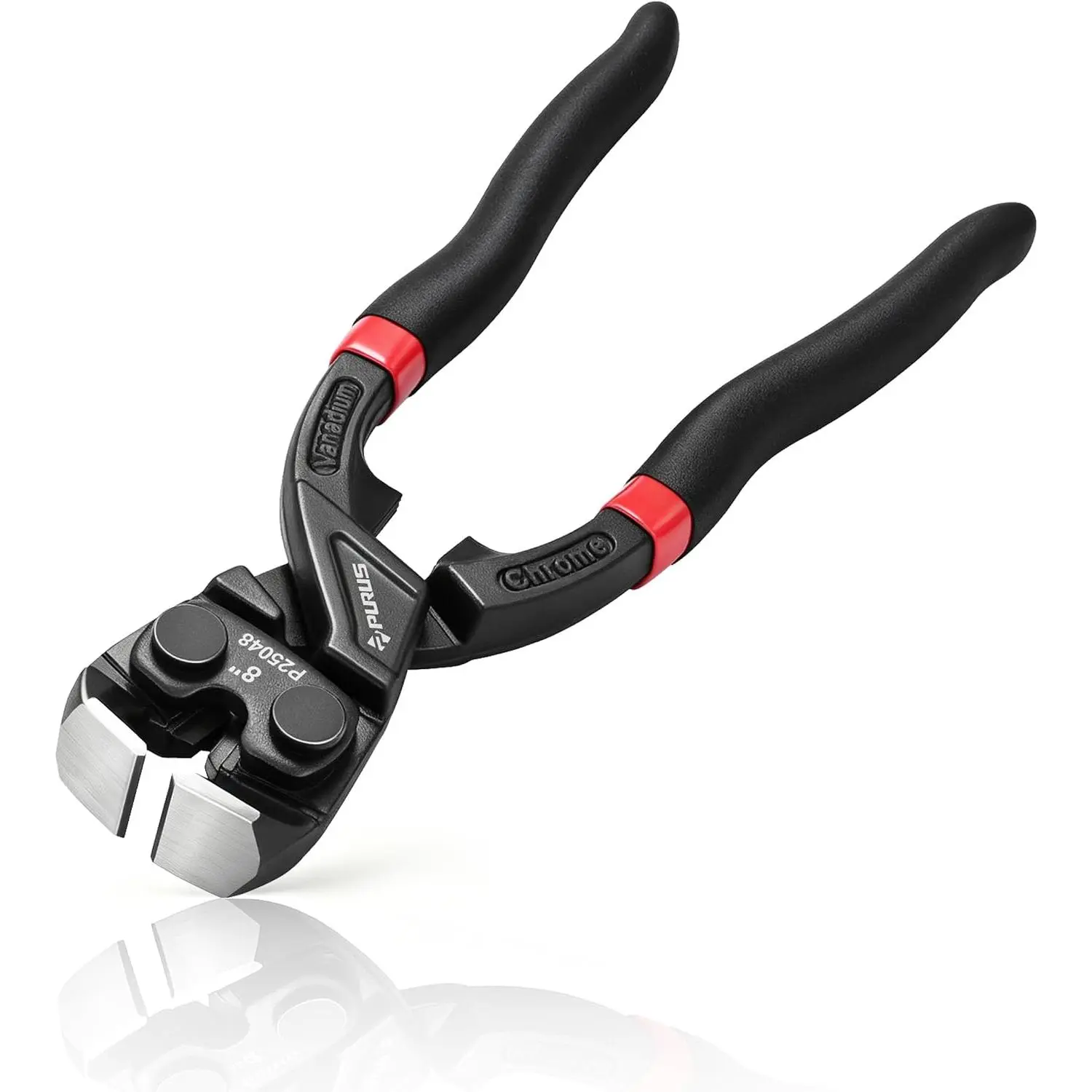8" High-Leverage End  Pliers - Professional Heavy Duty CR-V Steel  Puller & Nipper, HRC60+ Induction Hardened  for Carpenter & Fence Repair