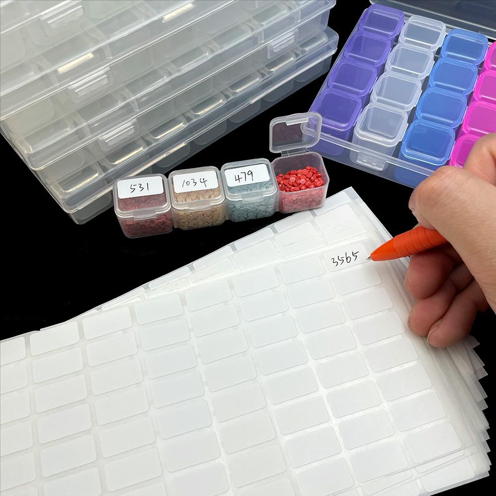 Clear Plastic Organizer Box, 1 Set 56 Grids Diamond Art Painting Storage Box, Jewelry Storage Container with Dividers, Earrings Seeds Craft Organizer, Divided Compartments, Durable Lightweight Organizer