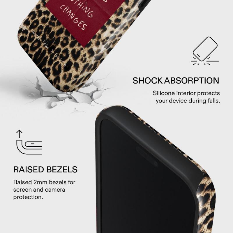 Women's Casual Leopard Print Slogan Customizable Polycarbonate Smartphone Case - 2-in-1 Glossy Accessory with Waterproof, Shockproof, Durable Protection for iPhone Series (17/16/16 Plus/15/14/13/12/11/X), Ideal Holiday Gift