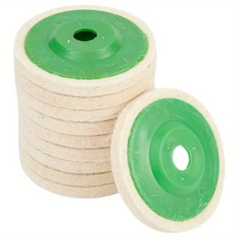 100mm Wool Felt Polishing Grinding Wheel Pad Angle Grinder Buffing Wheels For Metal Marble Glass Ceramics Polishing Wheel Buffer Polishing Tools