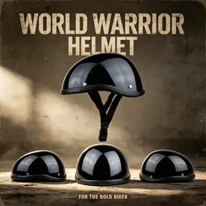 American Retro Harley Half Helmet, Unisex Electric Bike Helmet, Lightweight and Safe for Summer, Ideal for Men and Women