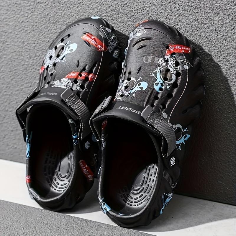 Vibrant Graffiti Print Clogs - Ultra-Breathable, Lightweight EVA Summer Beach Slide Shoes for Casual Outdoor Garden Occasions, Design for Men and Women