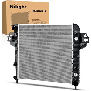 Nilight Radiator for Jeep Liberty 3.7L 2002 2003 2004 2005 2006, Engine Coolant Radiator with Oil Cooler, Automatic Transmission, Replace# 52080120AB, CU2481, 2481