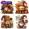 4pcs Halloween Dwarf Gnome Pumpkin Diamond Painting Kit, Adult Engaging Art Craft Set, DIY Craft Supplies, DIY Crafting 5D Round Drill Home Wall Seasonal Decorations, Beginner Friendly #GLOBAL PICKS