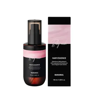 2-in-1 Perfumed Hair Oil & Serum, Korean Hair Care with Moroccan Argan Oil, For Dry Damaged Hair, Anti-Frizz Glass Hair Shine, 12 Amino Acids, Paraben-Free, Baby Powdery Musk Scent, 3.38 fl oz