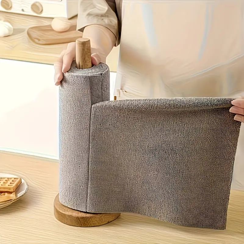 3/6/10 Pack Microfiber Cleaning Cloth Roll, 20 Count Per Roll, Streak-Free Window & Mirror Wipes, Cuttable Absorbent Multi-Purpose Towels, Lint-Free Thick Cloths for Glass, Car Windows & Household Cleaning