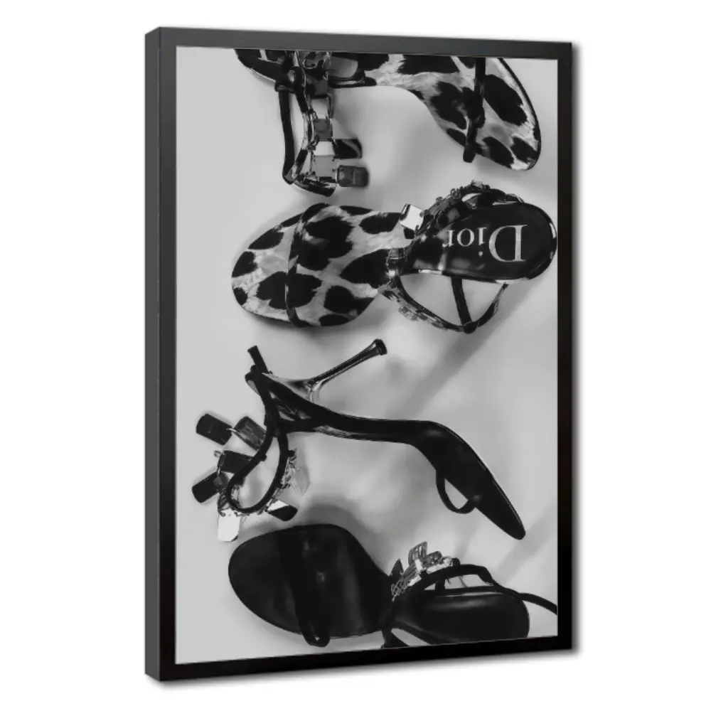 Luxury Heels Minimalist Fashion Printable Poster - Home Decor Wall Art, Ideal Funny Gift for Bedroom, Living Room wall decor fall decor 2026 posters whimsy decor poster wall art posters room decor perfect anime custom canvas print white