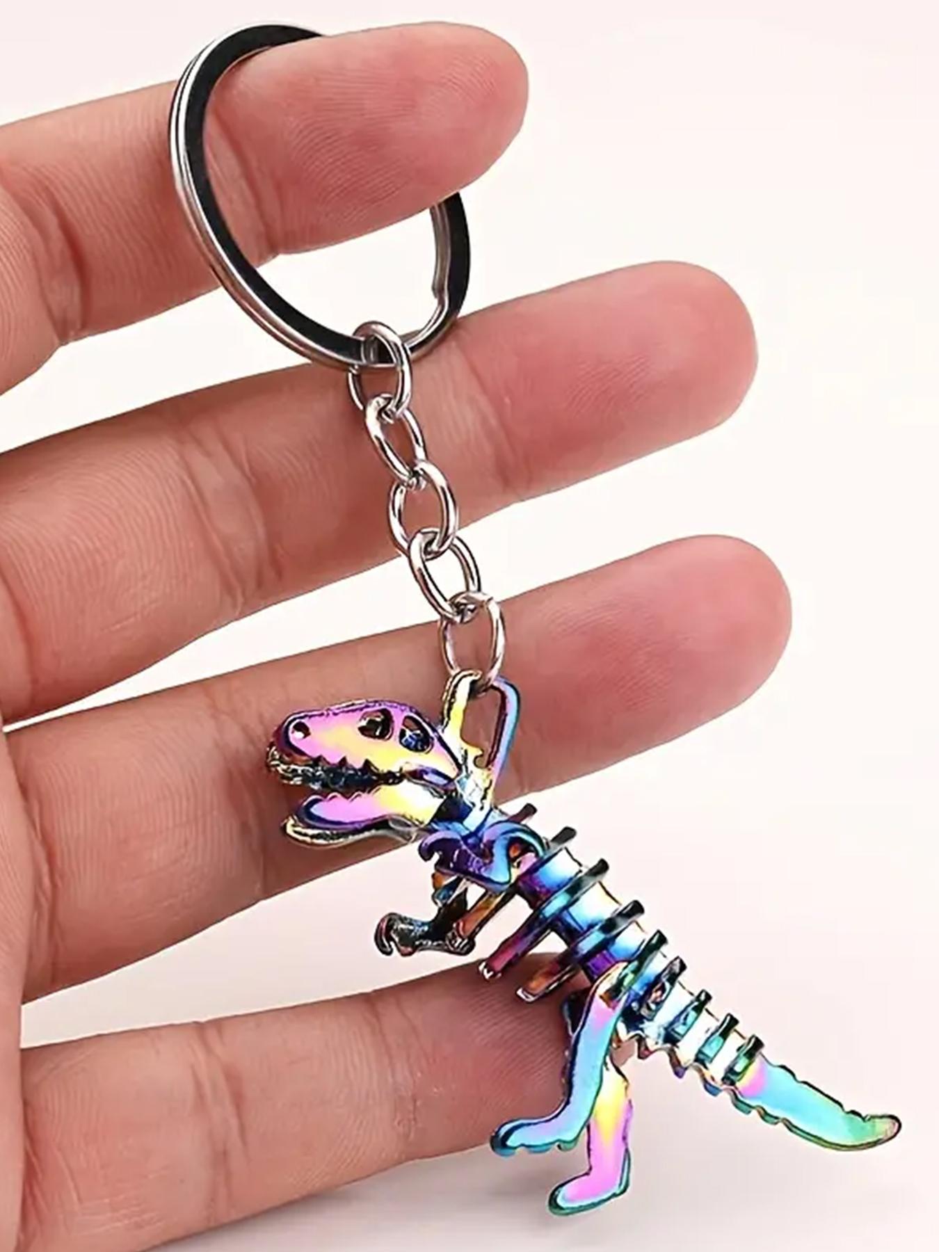 Cute Dinosaur Skull Design Keychain, 2024 Fashionable Creative New Novelty Keychain for Men & Women, Stylish Keychain, Trendy Accessories for Bag, Backpack & Car Key