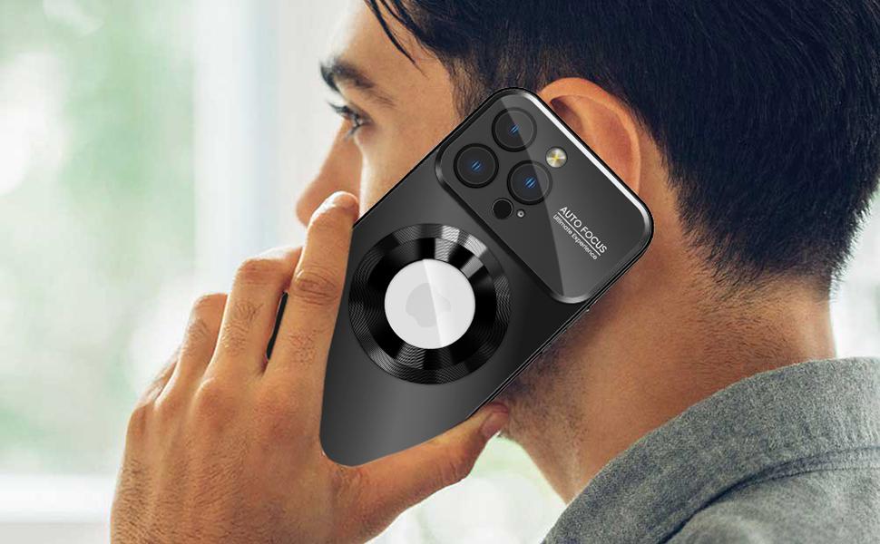 Magnetic for iPhone 17 Pro Max Cases 16 15 14 13 12Pro Max Plus, Compatible with MagSafe, Built-in Camera Lens Protector, Logo View, Military Grade Drop Proof Phone Case Cover case, Purple