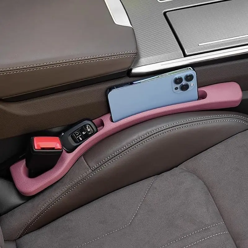 Two-Piece Anti-Slip Car Seat Gap Filler, PU Leather Universal Fit, Suv Protection, Fits All Models, Console Space Filler