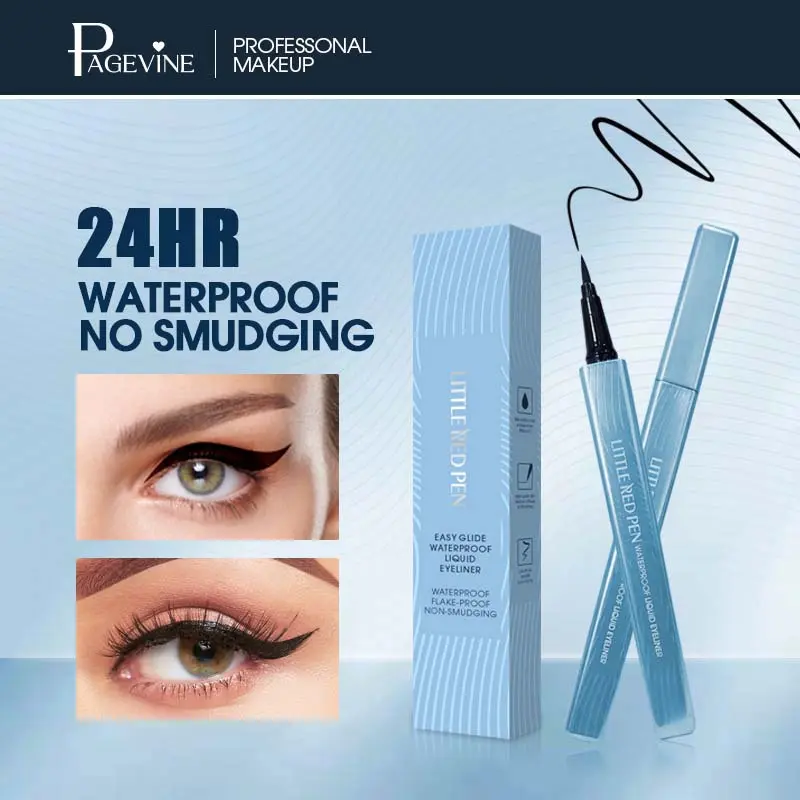 Waterproof Liquid Eyeliner Pen with Ultra Fine Tip - Smudge-Proof, Sweat-Proof & Non-Transferring for 24-Hour Wear Eye Makeup, Cosmetic, Lipliner, Long-Lasting, 24 Hours, Apply Precisely, 3 Years, None