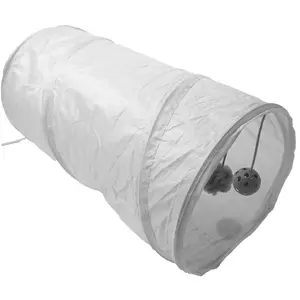Automatic Opening Cat Kitten Tunnel With Bell & Rolling Ball, Portable Pet Playpen, Pet Furniture For Indoor Outdoor Use