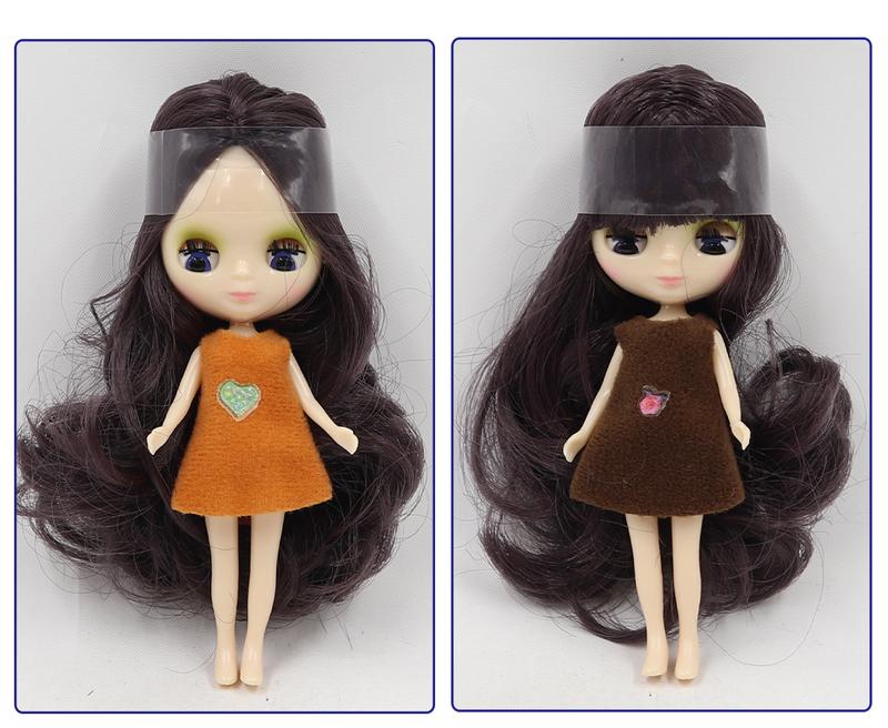 DBS blyth mini doll 10CM BJD normal body doll cute girls gift anime toy random dress