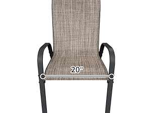 UDPATIO Greenish Spring Patio Dining Chairs Set of 2/3/4/6, Breathable Seat Fabric and Alloy Steel Frame for Backyard, Porch, Garden Chairs Outdoor Stackable Dining Chairs High Back Lumbar Support Durable Qualities UDPATIO Greenish Spring Patio Dining Chairs Set of 2/3/4/6, Breathable Seat Fabric and Alloy Steel Frame for Backyard, Porch, Garden Chairs Outdoor Stackable Dining Chairs High Back Lumbar Support Durable Qualities