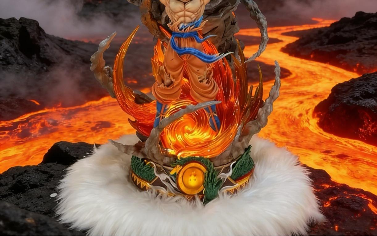 23cm DraraPVCgon Ball Son Goookku Genenki Dama Action Figure Anime Collectible Glow In The Dark Desktop Decor Stress Relief Toy Sensory Gift Birthday Halloween Gift For Kids Adults Fans