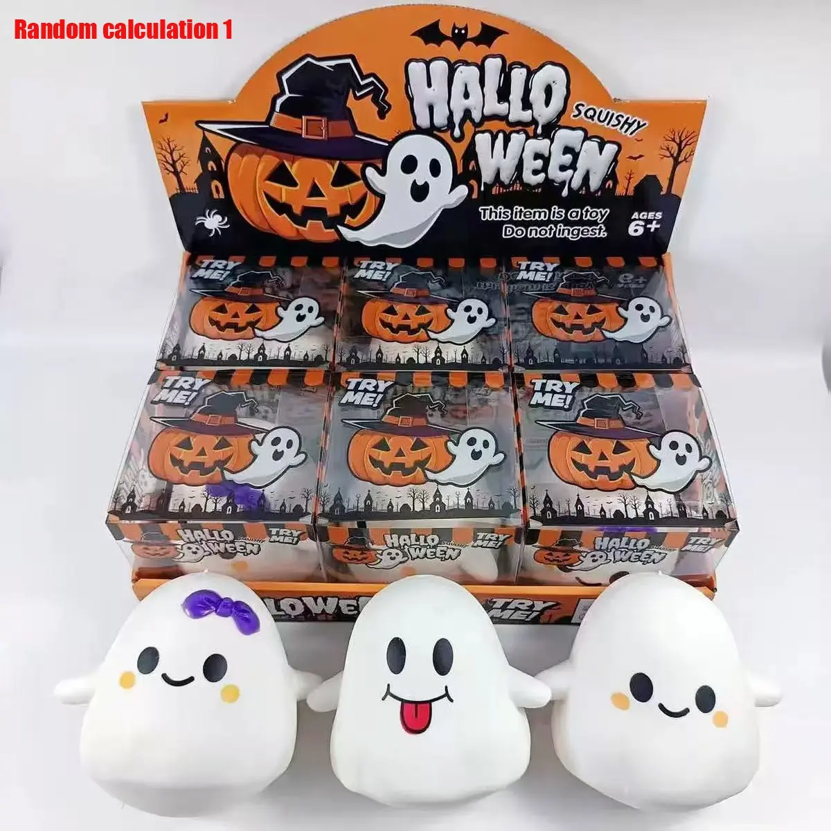 Halloween Ghost Stress Relief Toy, Soft Plush Slow Rebound, Trending Squishy, Slow Rebound Squishies, Creative Party Decoration, Unique Gift Idea, 1pcs