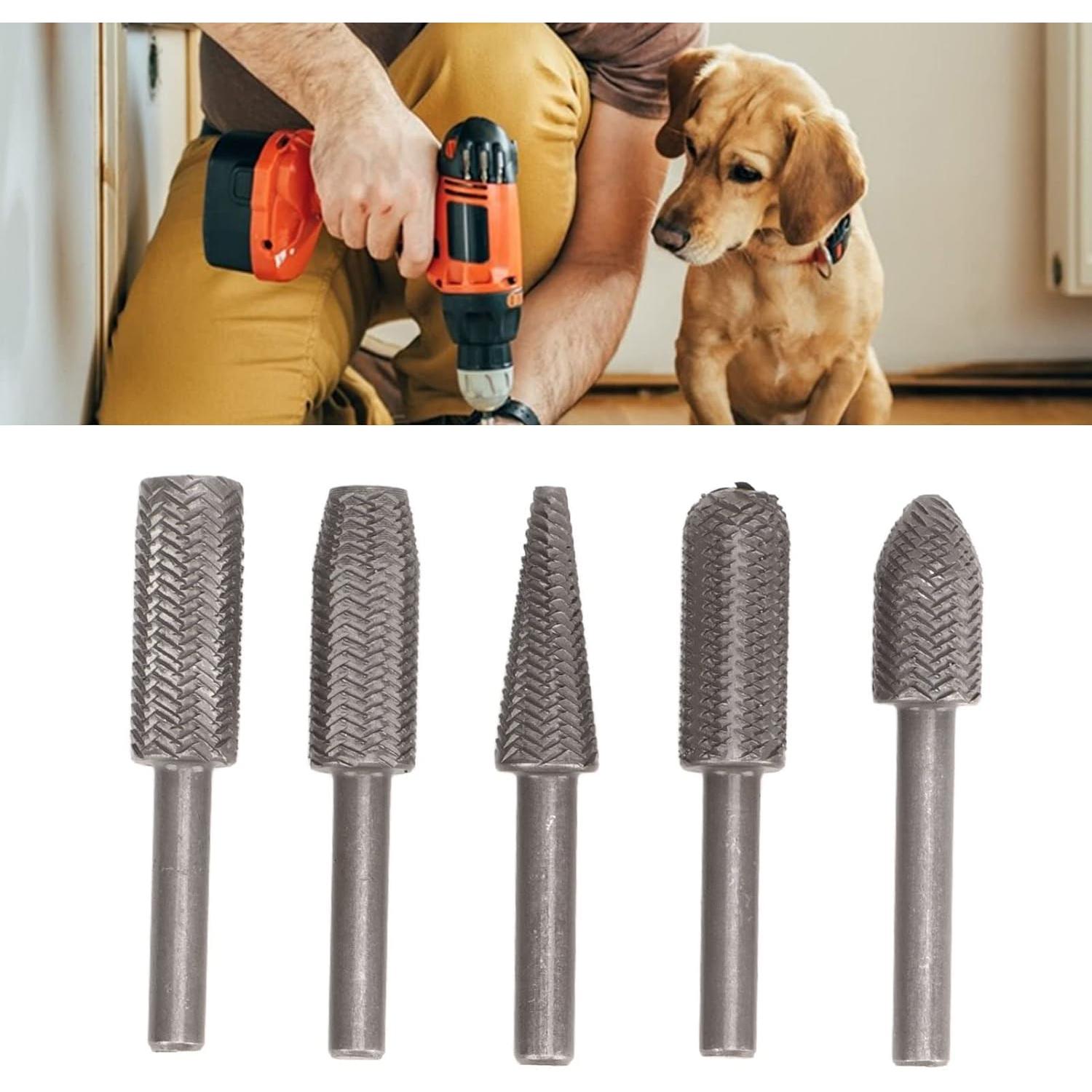 5PCS/10PCS Tungsten Carbide File Set, Efficient Design, Suitable For Wood And Rubber Molding Grooves, Non-slip And Fast Grinding Speed 5PCS/10PCS Tungsten Carbide File Set, Efficient Design, Suitable For Wood And Rubber Molding Grooves, Non-slip And Fast Grinding Speed