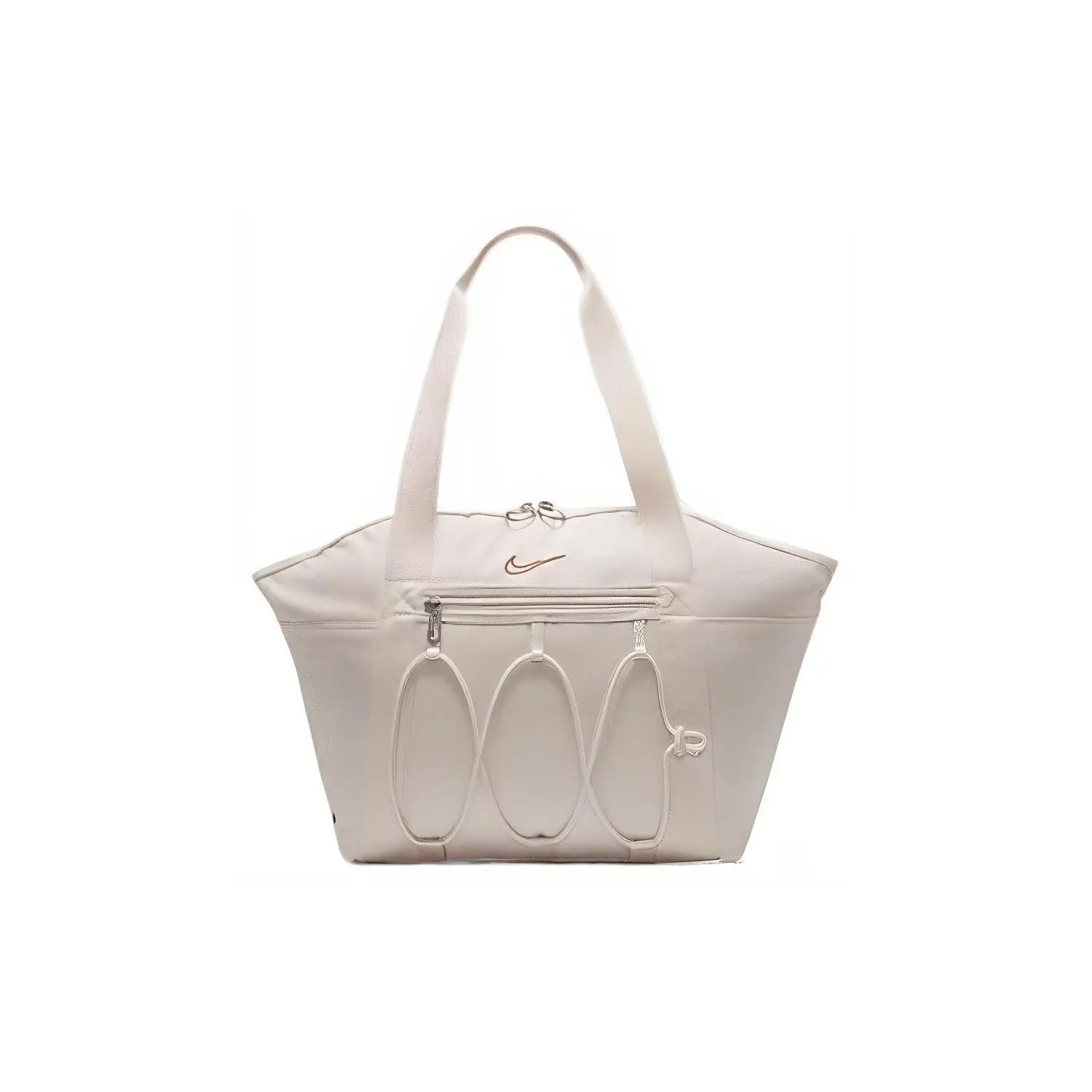 Nike Polyester Tote Bag for Daily Training and Casual Use – Unisex Beige Handbag