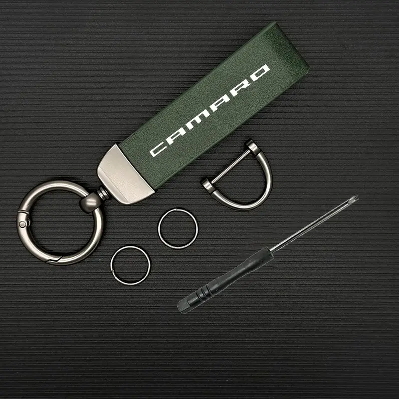 Camaro Keychain, PU Leather Material, Scratch-Resistant & Durable, Essential Daily Accessory, Stylish & Functional Design