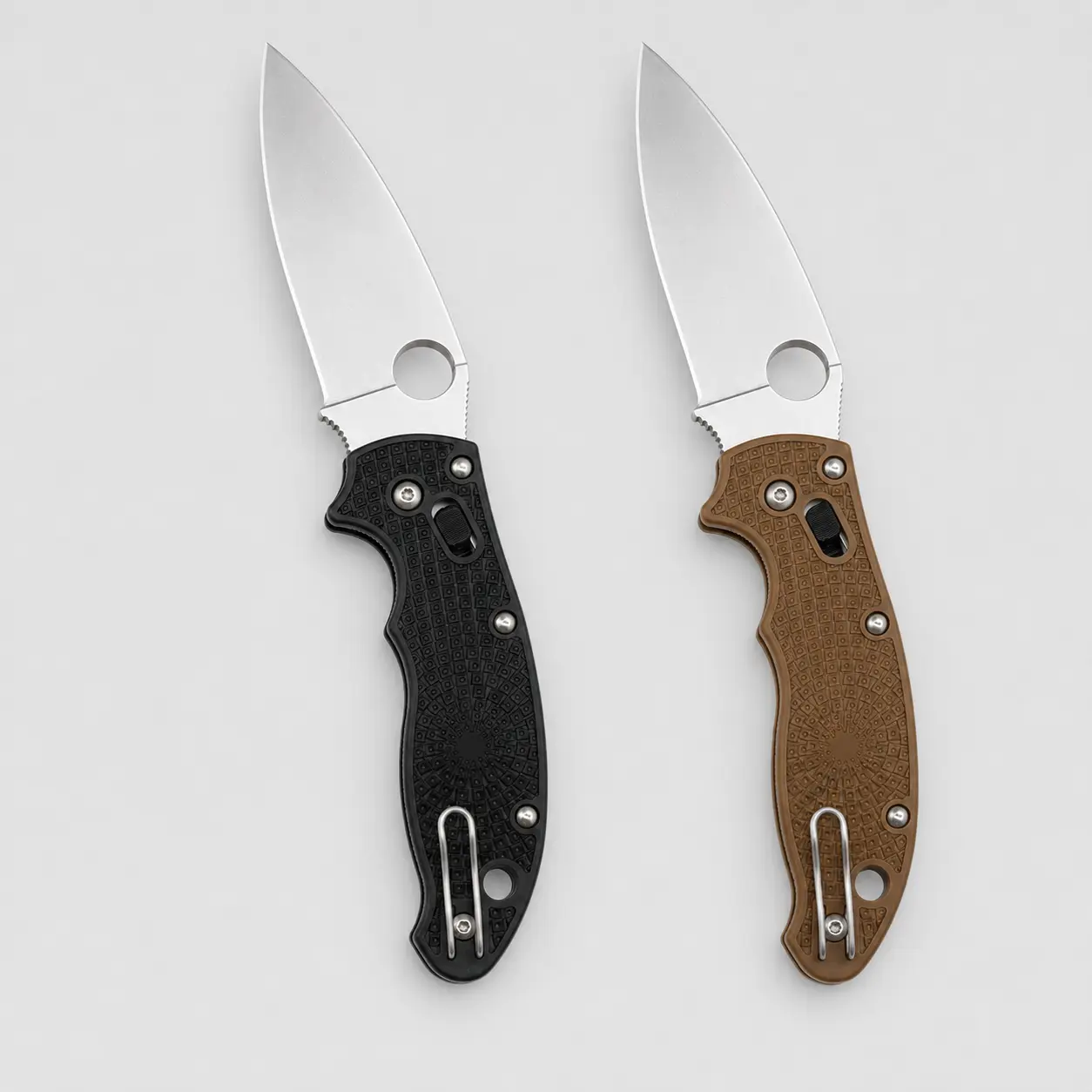 Limited Edition Folding Knife C101 - Drop Point CTS BD1N Blade, Button Lock, FRCP Handle, for Outdoor Bushcraft, Cutting Tasks, Knives