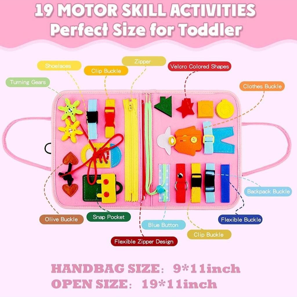 Baby's Creative Toy, 1 Set Fun Early Learning Handheld Preschool Busy Board Activity Sensory Educational Toy for Babies and Toddlers #GLOBAL PICKS