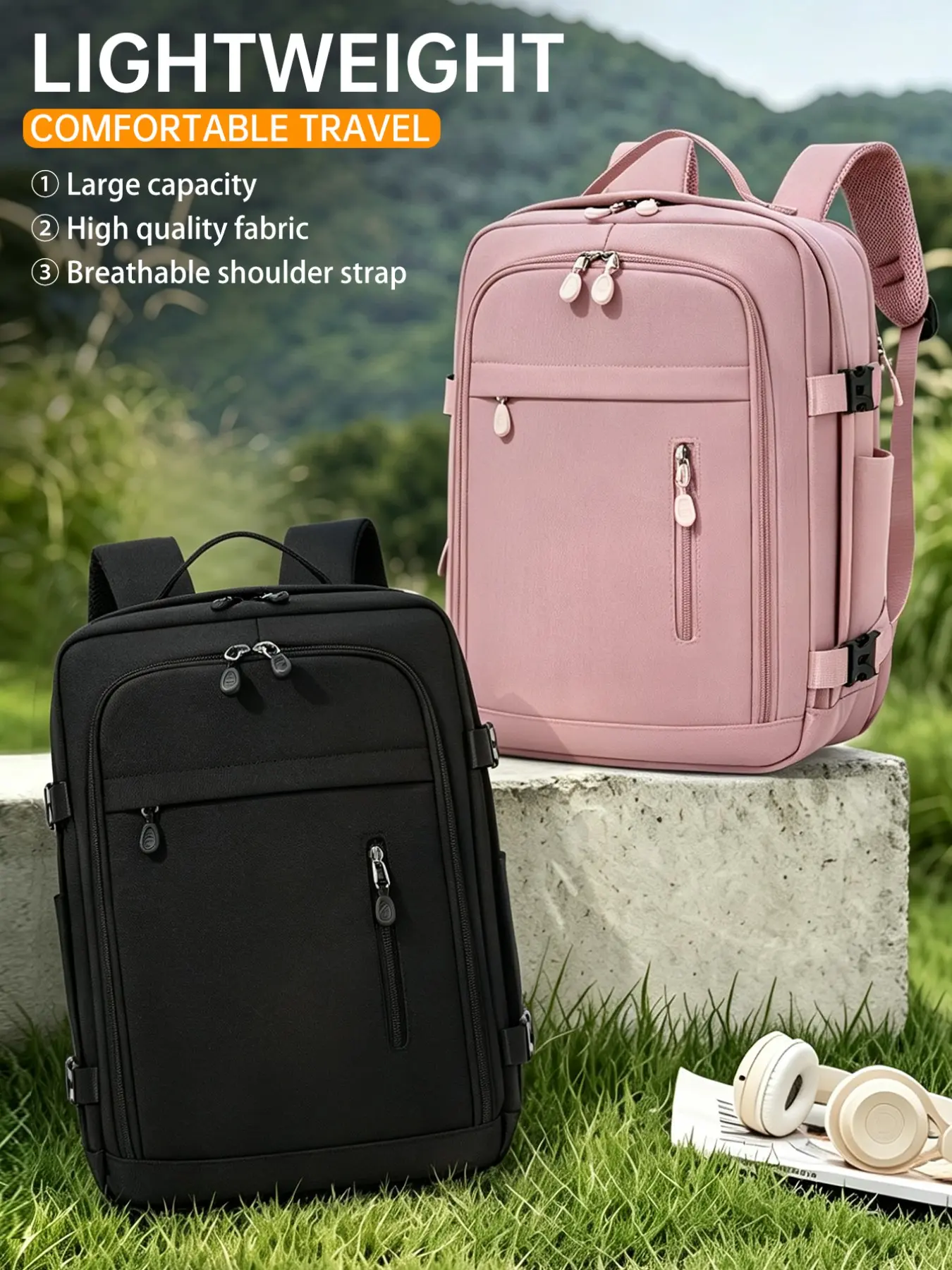 Large-capacity airline-approved, business multi-functional 16-inch laptop bag, school essentials organizer - perfect for frequent flyers, gym enthusiasts and students, Laptop Backpacks