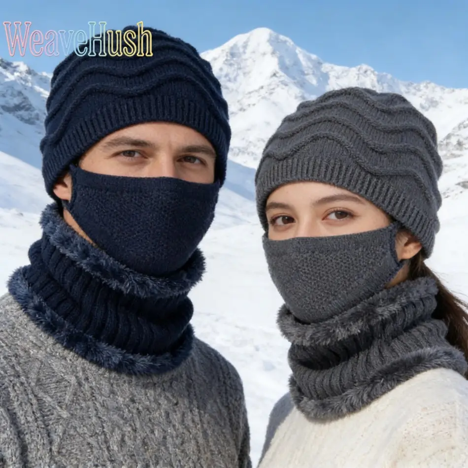 High‑Elastic Thickened Wool‑Blend Ear‑Protection Knitted Beanie, Winter‑Wear Head‑Wear Essentials, Warm Wind‑Resistant Fall‑Winter Hat, Unisex All‑Match Cap for Men & Women Daily‑Commute and Outdoor‑Activities