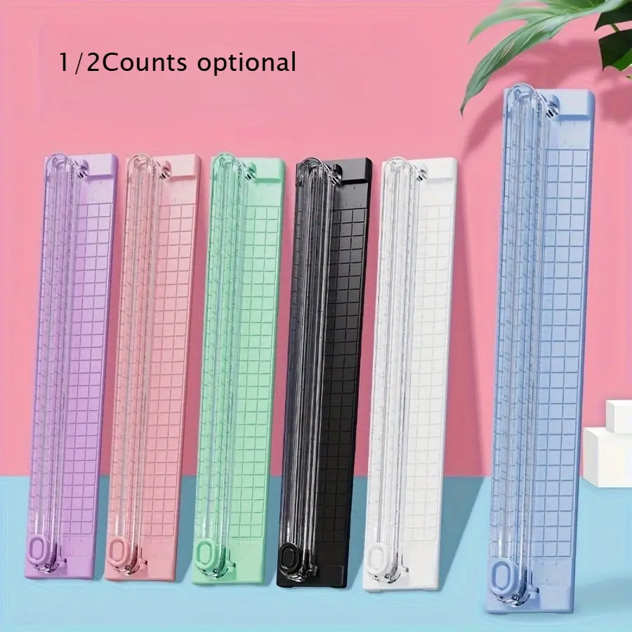 1PC Portable A3 Paper Cutter Trimmer, Uncharged Manual Cutting Tool Made with Durable Plastic, School, Home, and Office Use, Office Cutting Supply