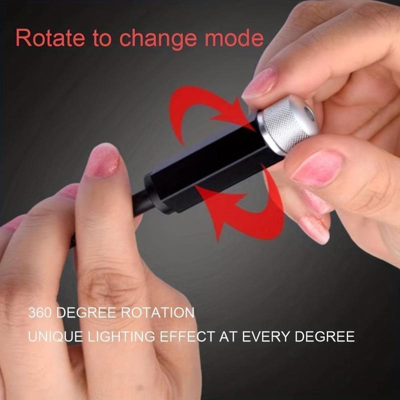 USB Powered Car Roof Atmosphere Light, Portable Adjustable Romantic Car Interior Light, Car Decorative Light for Vehicle, Ceiling, Bedroom, LED Lights Car, LED Car Ambient Light, LED Bar Light, LED Roof Twinkle