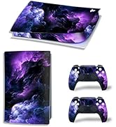 Console Skin for PS5 Slim, Vinyl Decal Cover Wrap for Digital Edition Controller (Pink)