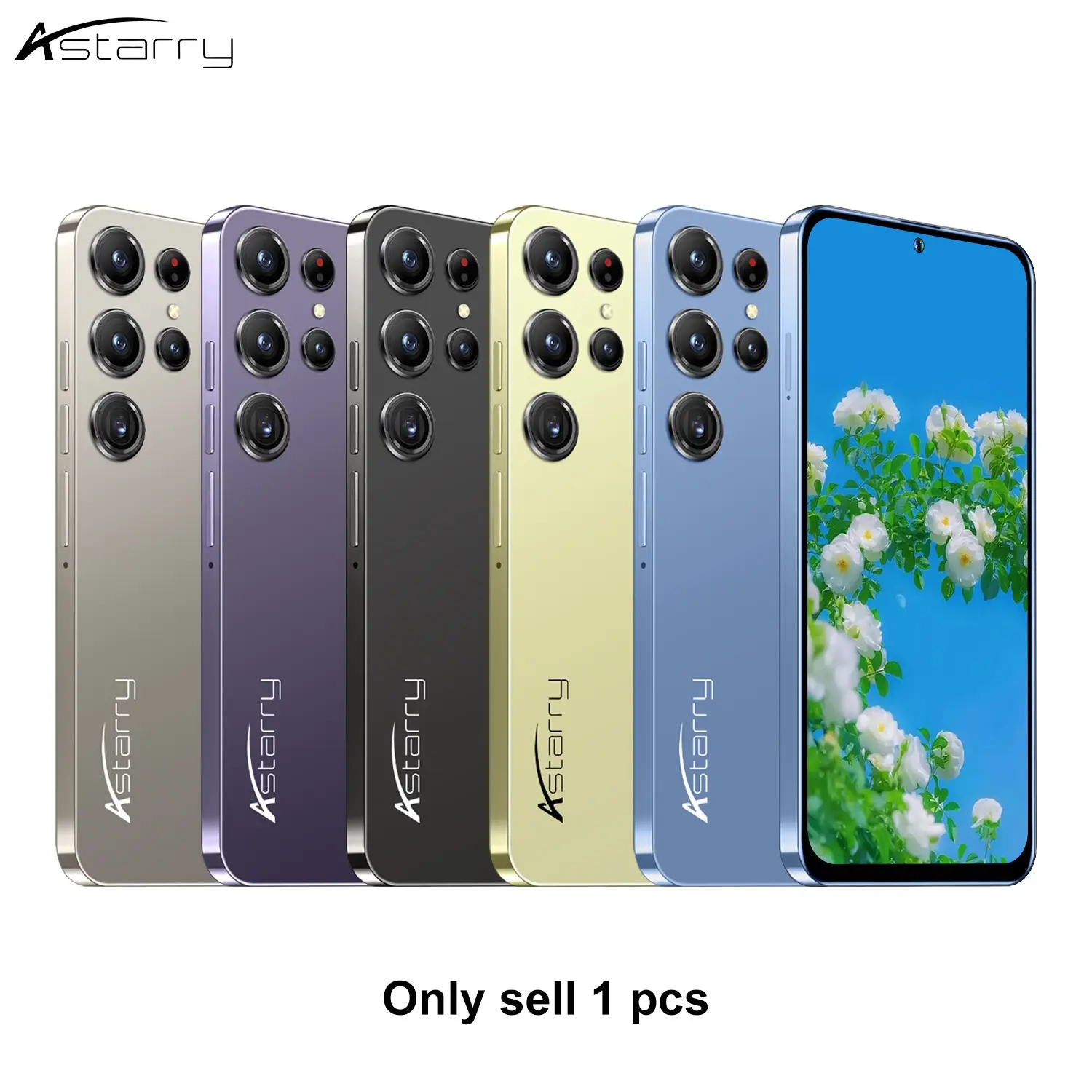 Astarry-Unlock 4g 25ultra Mobile Cellphone Smartphone, 6.56-Inch HD Screen, 3gb RAM + 32GB/64GB Storage, 4-Core Processor, 3800mah Battery, Dual Sim, Android