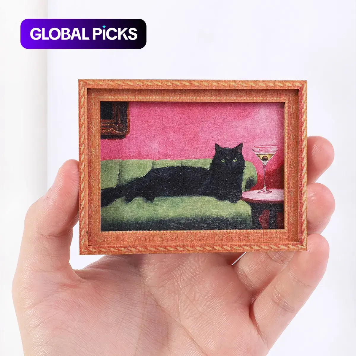 Mini Frame Refrigerator Magnet, Cute Animal Refrigerator Magnet, Mini Decorative Art Magnet, Furniture Decoration, Great Holiday Gift, Cute Fridge Magnets