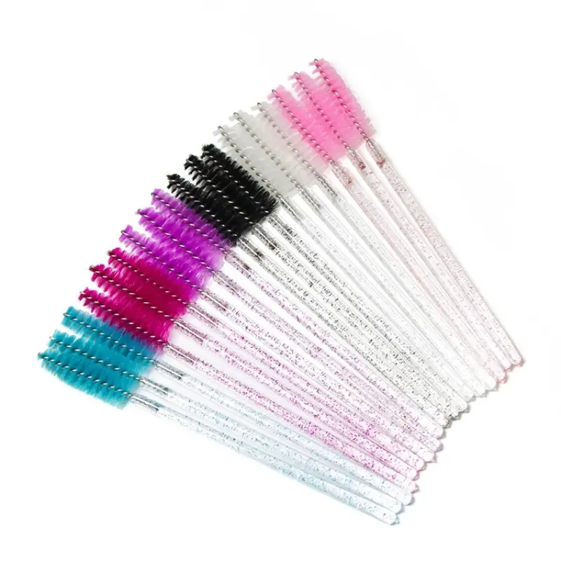 Disposable Makeup Brushes, 100pcs Brush Mascara, Eyebrow Crystal, Eyelash Extension Wand Applicator, Spooler for Women, Cosmetic Tool